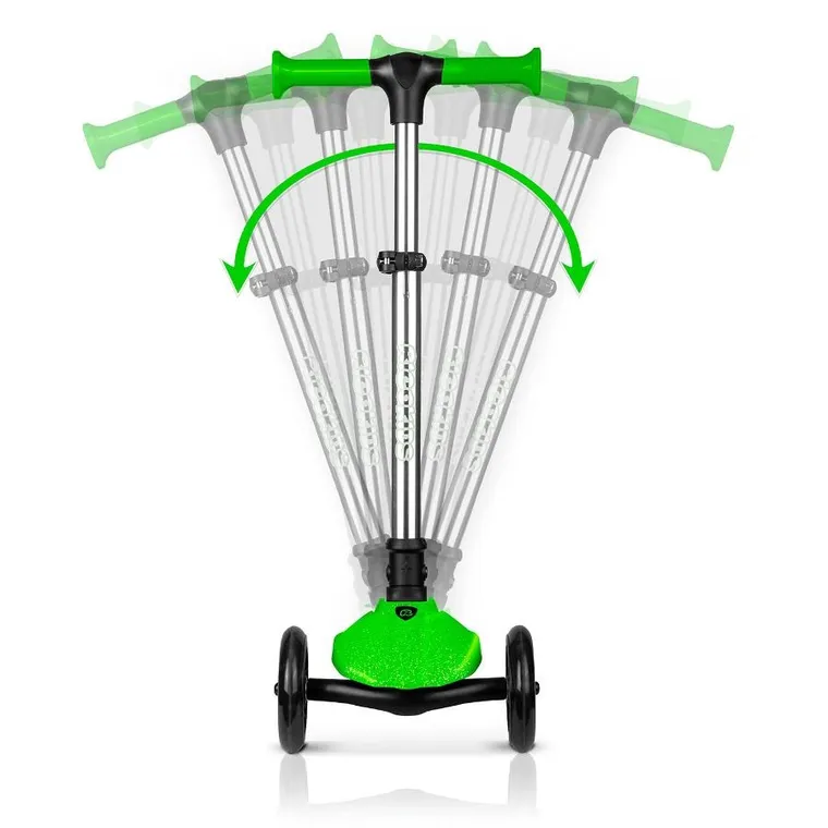 Ricokids, Jelly, hulajnoga 3-kołowa, balansowa, świecąca w ciemności, zielona