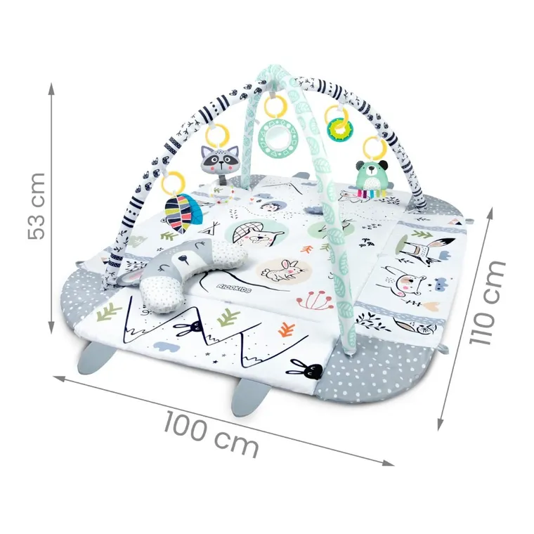 Ricokids, Królik, edukacyjna mata interaktywna, zabawki, szara