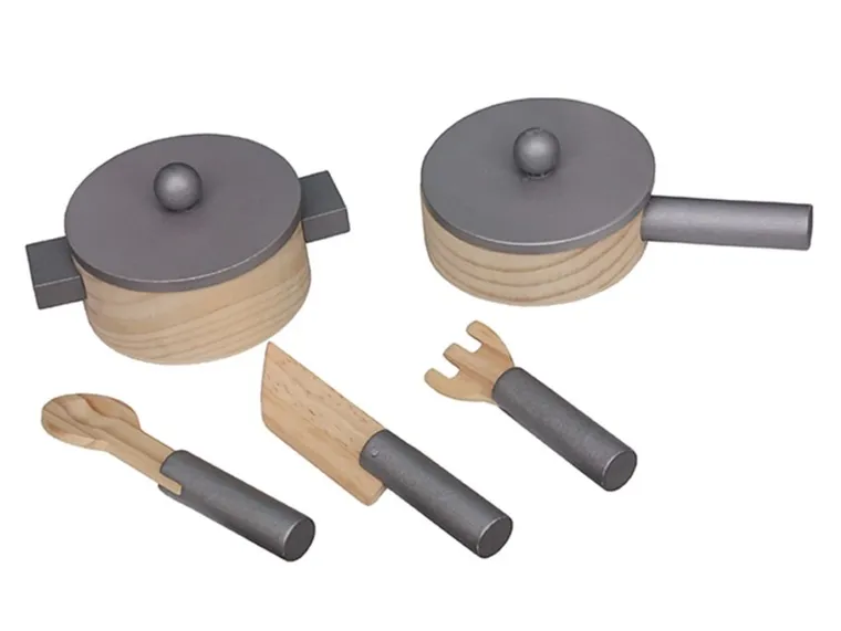 Ricokids, kuchnia drewniana do zabawy, 60-30-85 cm