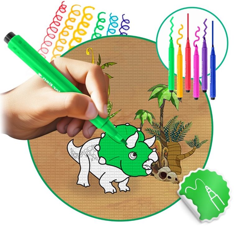 Ricokids, mata piankowa do kolorowania, 120-90-0,3 cm