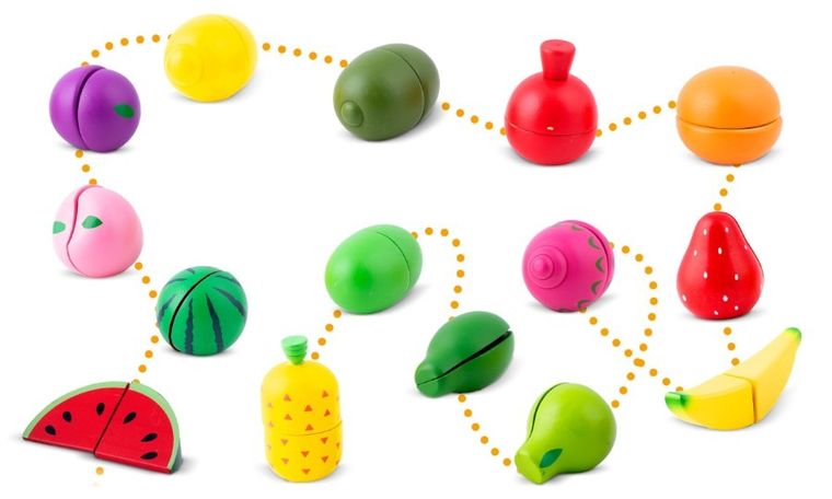 Ricokids, Owoce do krojenia na rzep, zabawka drewniana