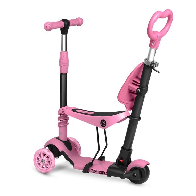 Ricokids, Todi, hulajnoga 3-kołowa, różowa
