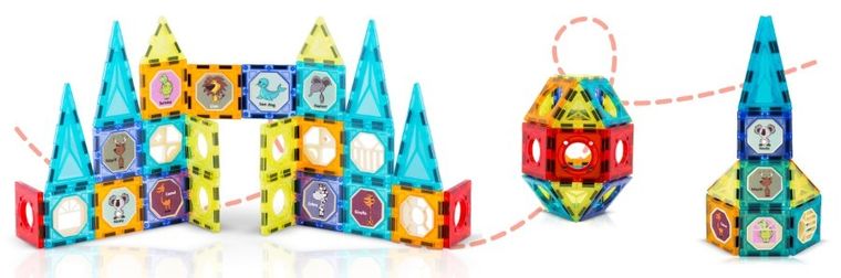 Ricokids, Wieża, klocki magnetyczne, 98 elementów