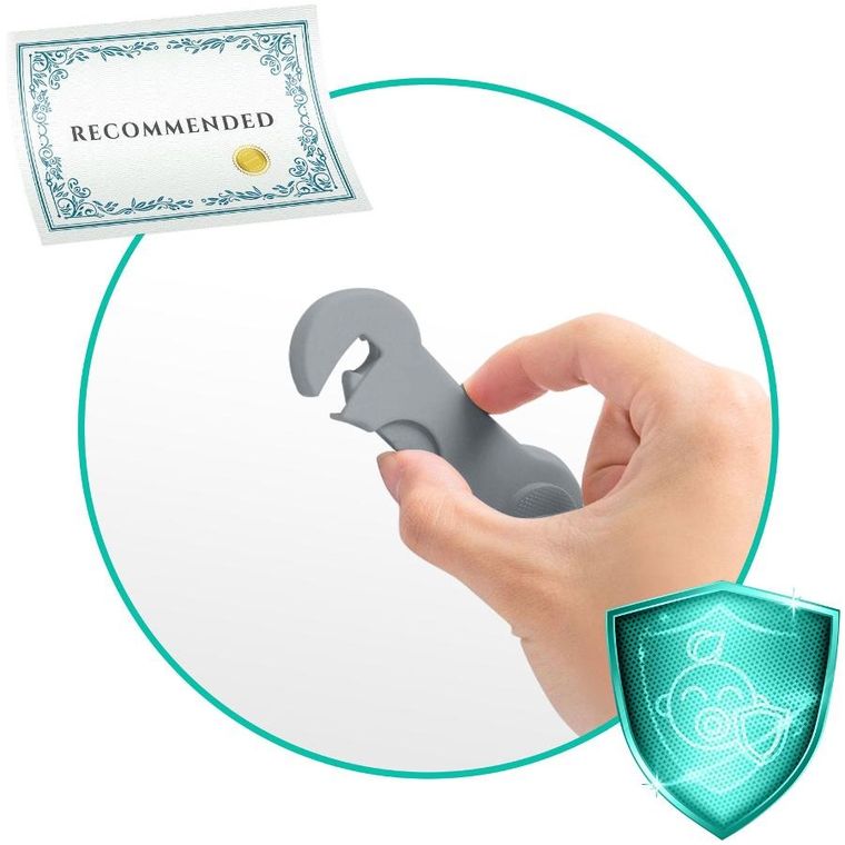 Ricokids, zabezpieczenie otwierania szafek, szare, 10 szt.