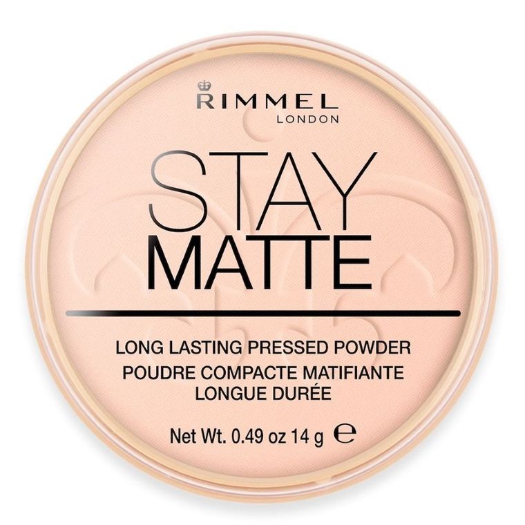 Rimmel, Stay Matte Powder, puder prasowany, 002 Pink Blossom, 14g
