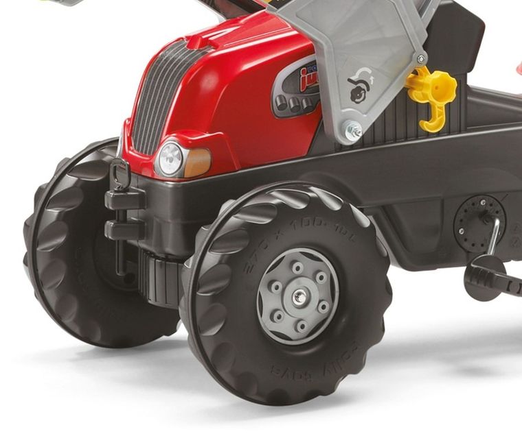 Rolly Toys, traktor Rolly Junior RT z przyczepą i łyżką, czerwony, 811397