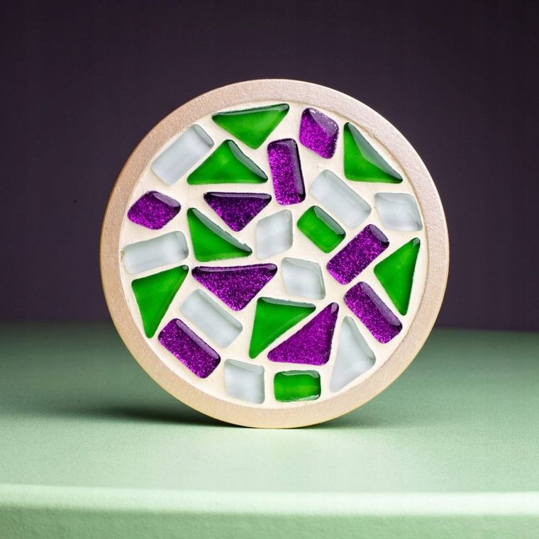 Roter Kafer, Mozaika, okrągła podstawka pod kubek, zestaw kreatywny