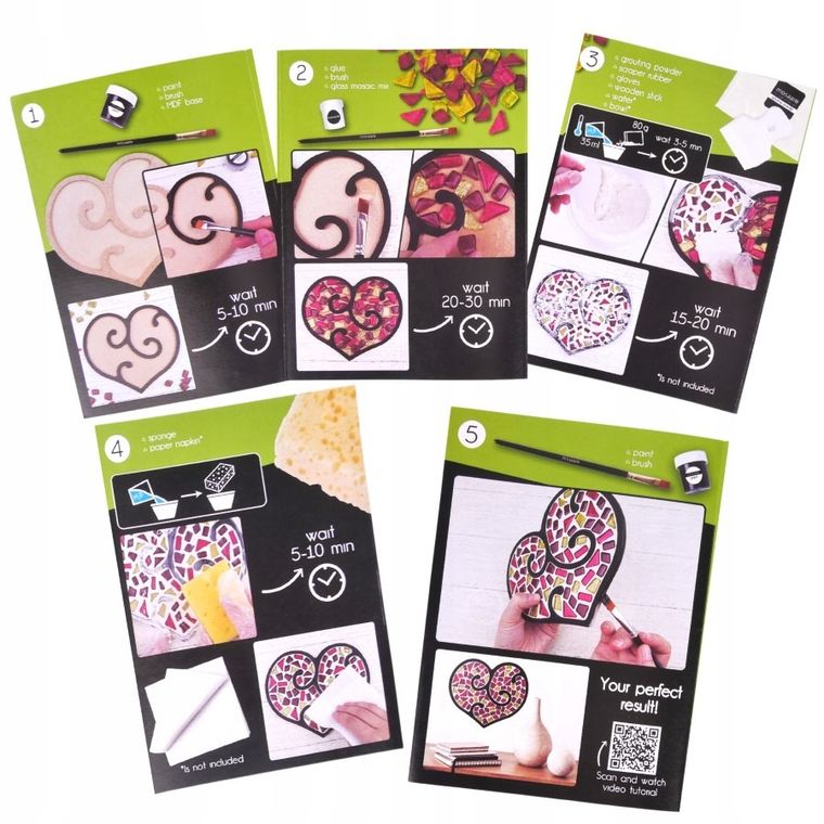 Roter Kafer, Mozaika, serce, zestaw kreatywny