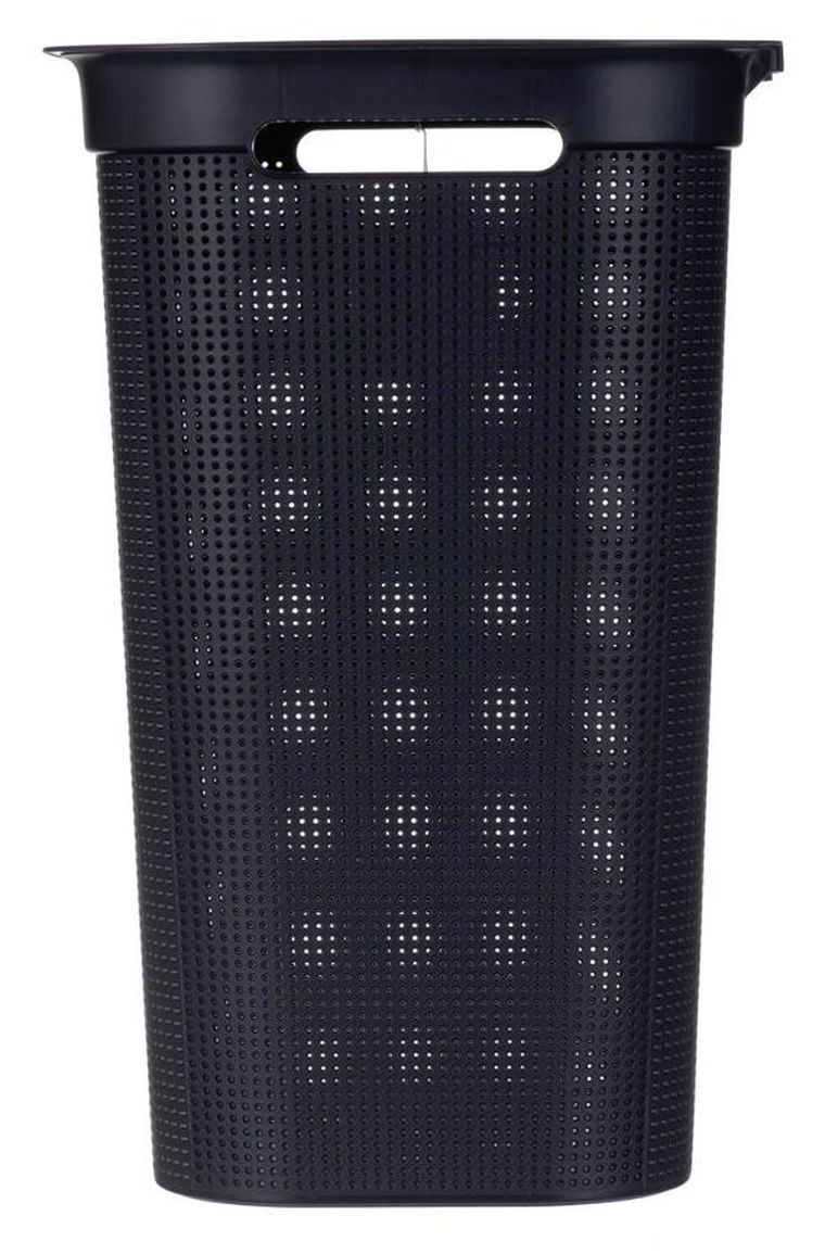 Rotho, Brisen, kosz na bieliznę, czarny, 50l