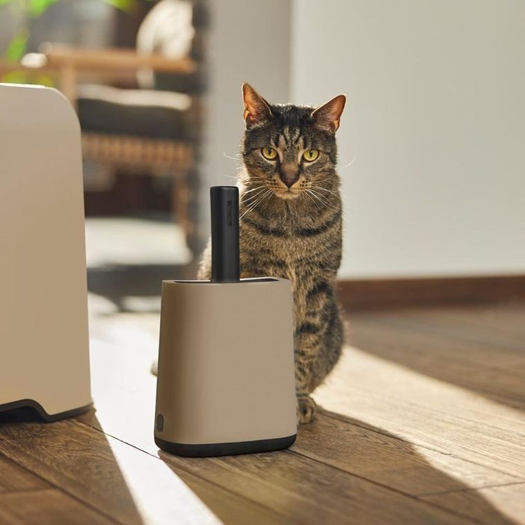 Rotho, łopatka z podstawką +worki 16-8cm cappuccino