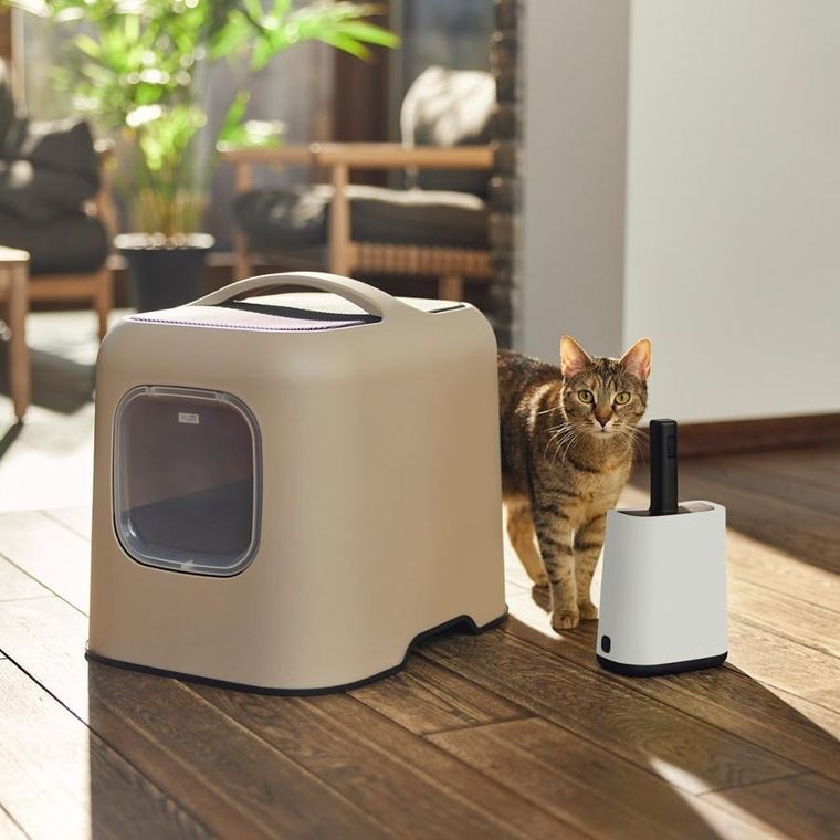 Rotho, łopatka z podstawką +worki 16-8cm white