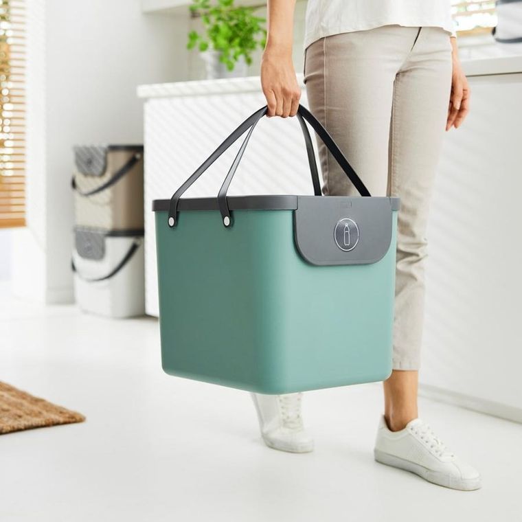 Rotho, pojemnik do segregacji odpadów 40l albula zielony