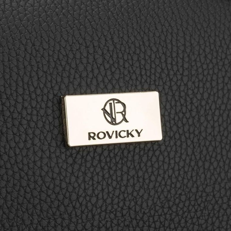 Rovicky, kosmetyczka, skóra ekologiczna, czarna