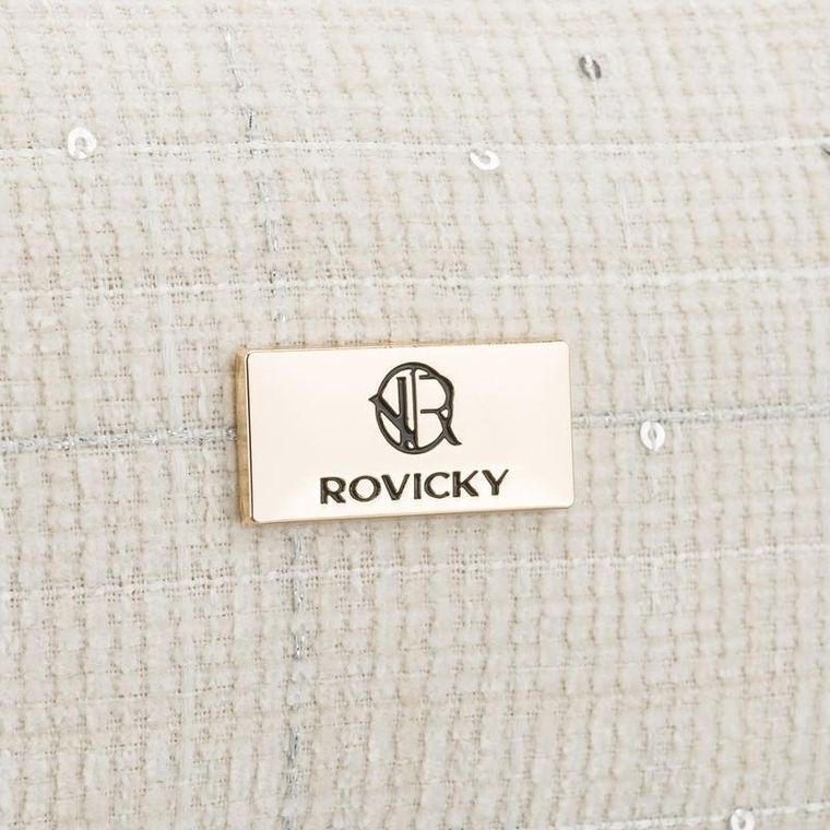 Rovicky, kosmetyczka, tkanina syntetyczna, beżowa