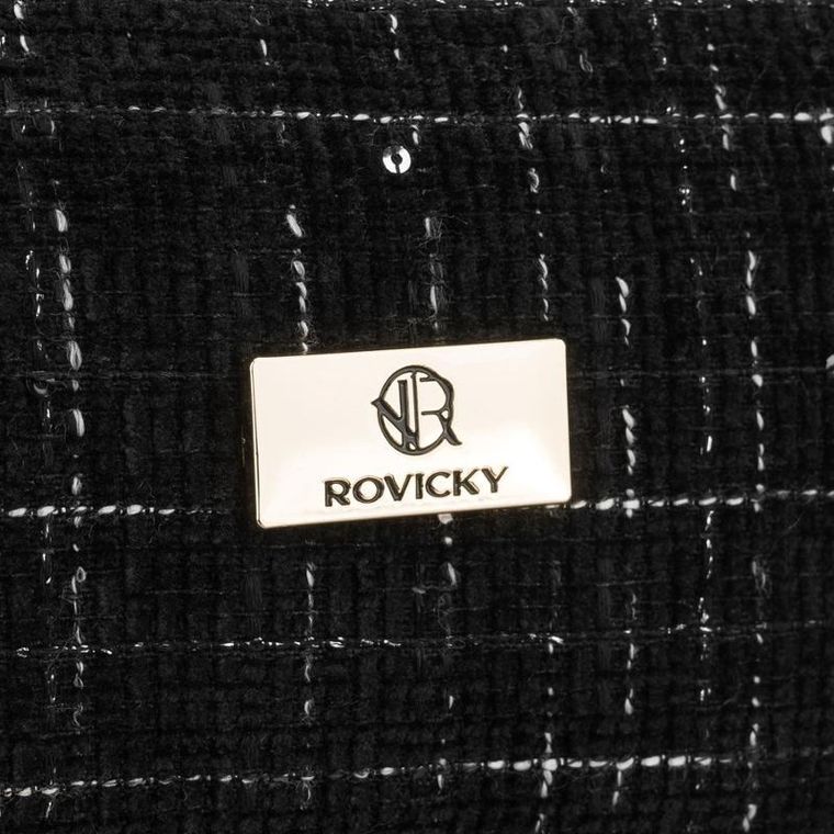 Rovicky, kosmetyczka, tkanina syntetyczna, czarna