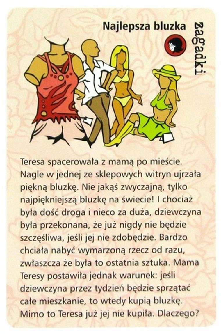 Różowe historie, 50 magicznych zagadek tylko dla dziewczyn, gra karciana