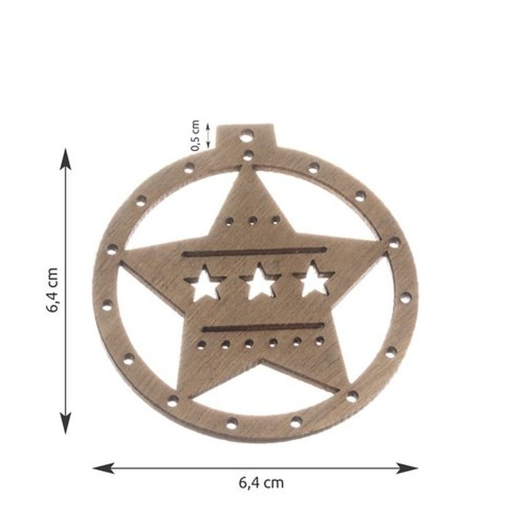 Ruhhy, bombki drewniane, 10 szt.