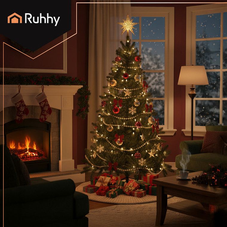 Ruhhy, choinka, z cienkimi igłami, 210 cm, 26669