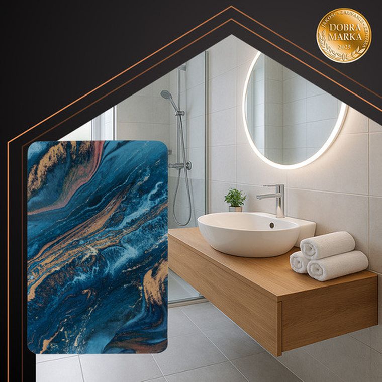 Ruhhy, dywanik łazienkowy, 60-40 cm