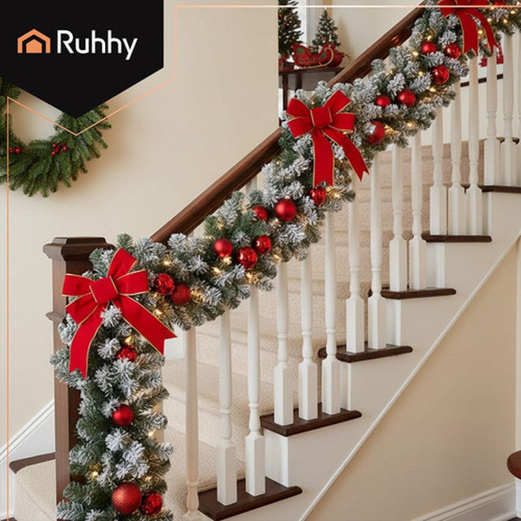 Ruhhy, girlanda choinkowa, ośnieżona, 2.7m