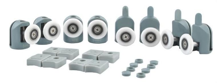 Ruhhy, kółko do kabiny prysznicowej, 8 szt