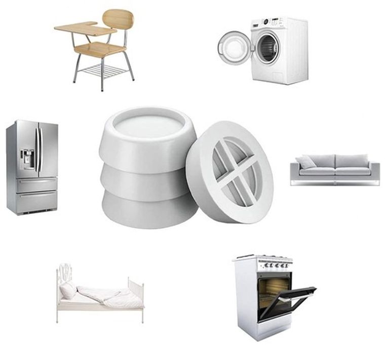 Ruhhy, podkładki antywibracyjne, 4 szt.