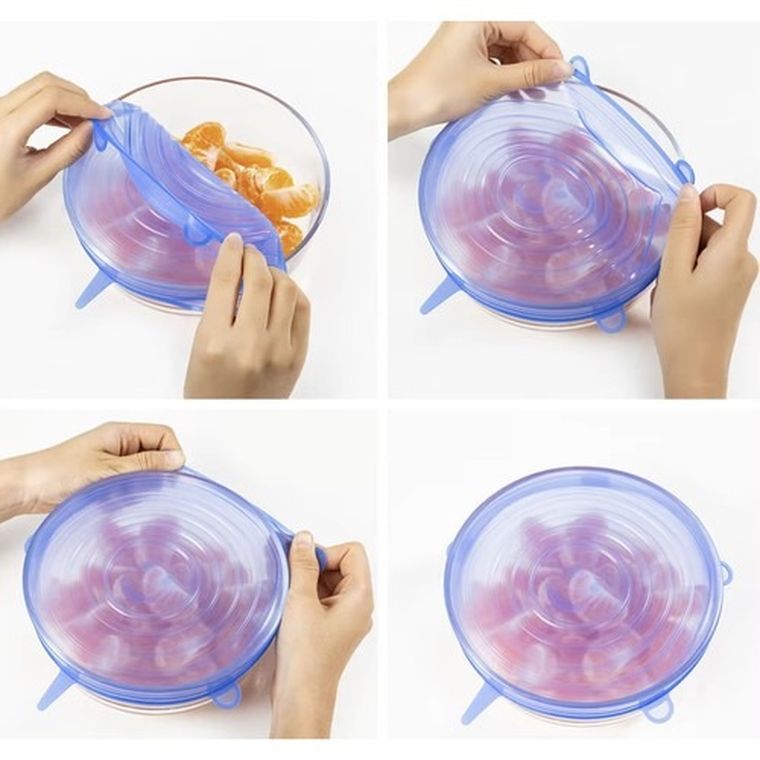 Ruhhy, pokrywki silikonowe, 6 szt.