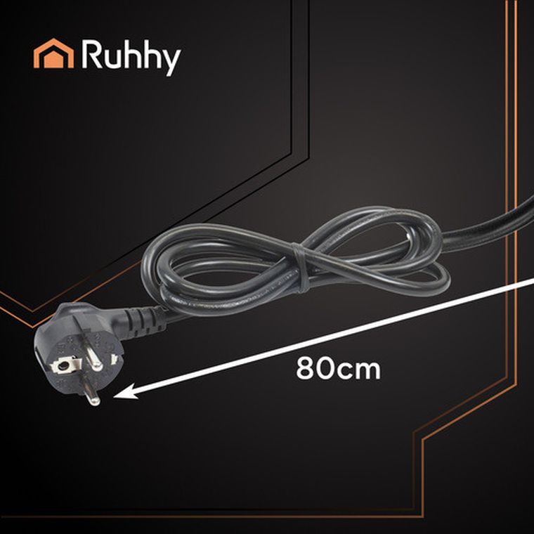 Ruhhy, spieniacz do mleka, czarny, 400W, 26180