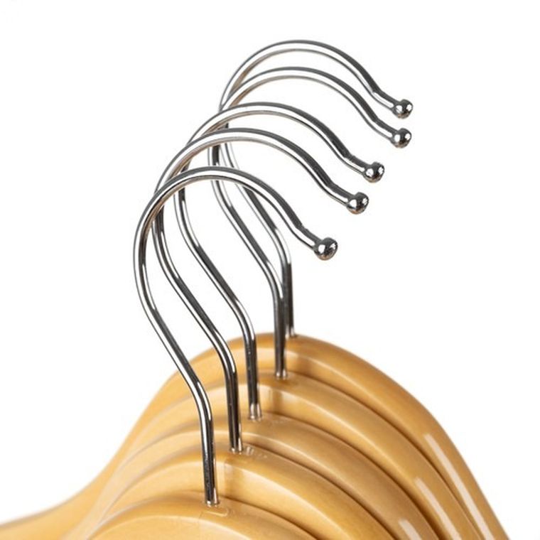 Ruhhy, wieszak na ubrania, drewniany, 10 szt.