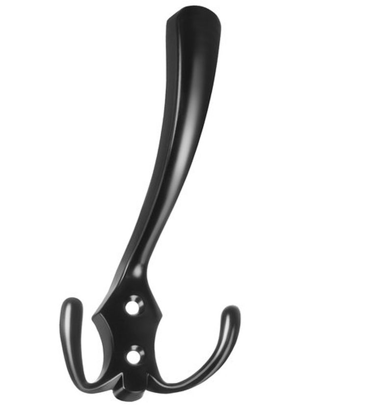 Ruhhy, wieszak ścienny, czarny, 5 szt.