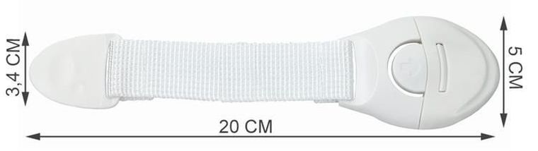 Ruhhy, zabezpieczenie, blokada do szafek, białe, 10 szt.