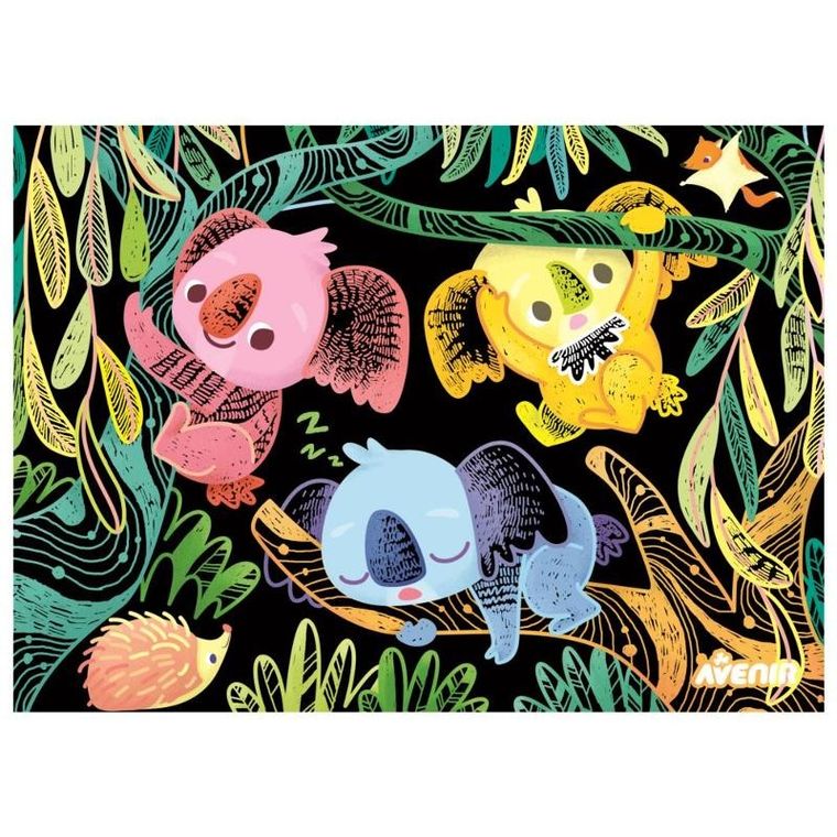 Russell, wydrapywanka koala I kangury, zestaw kreatywny