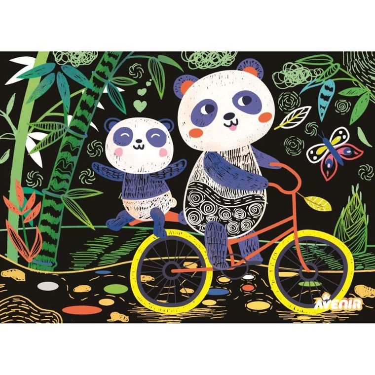 Russell, wydrapywanka, pandy, zestaw kreatywny