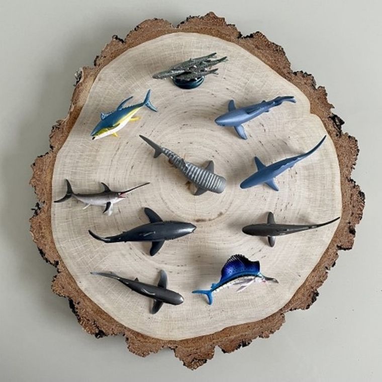 Safari Ltd, Toob, zestaw figurek, duże ryby pelagiczne w tym rekiny