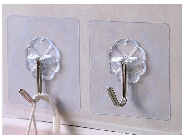 Samoprzylepne haczyki na ścianę, 10 szt.