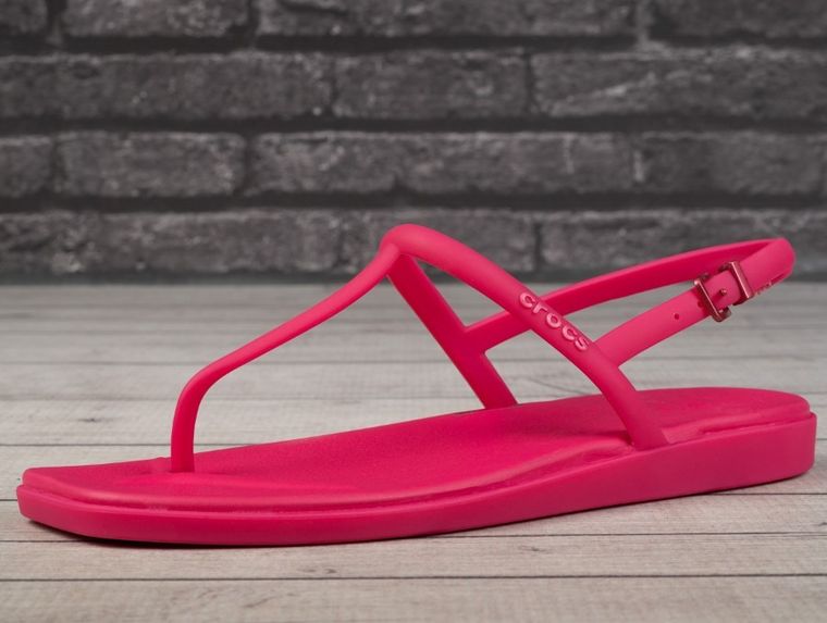 Sandały damskie, różowe, Crocs Miami Thong Flip