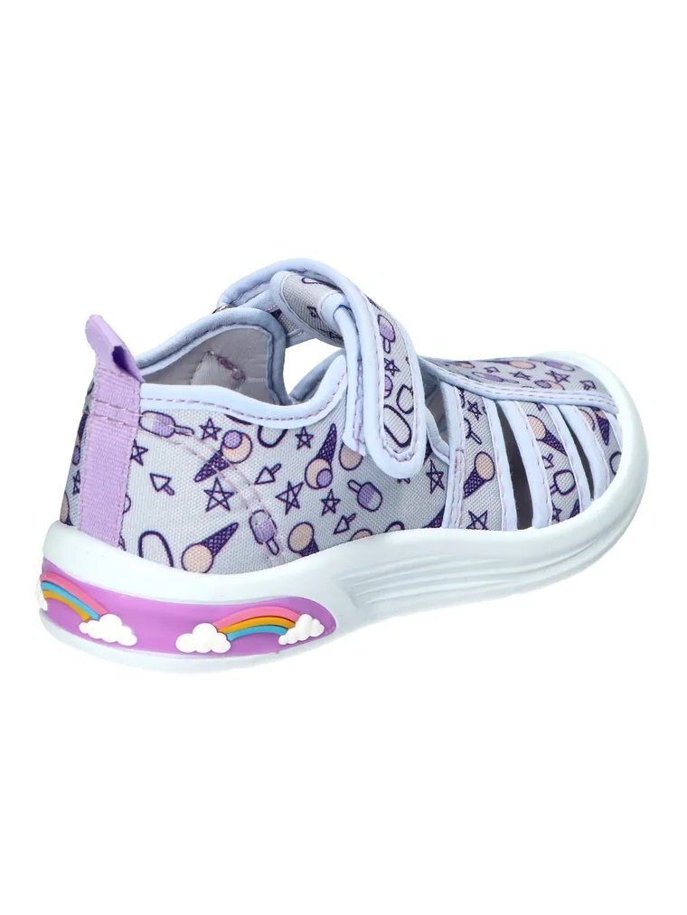 Sandały dziewczęce, fioletowe, American Club