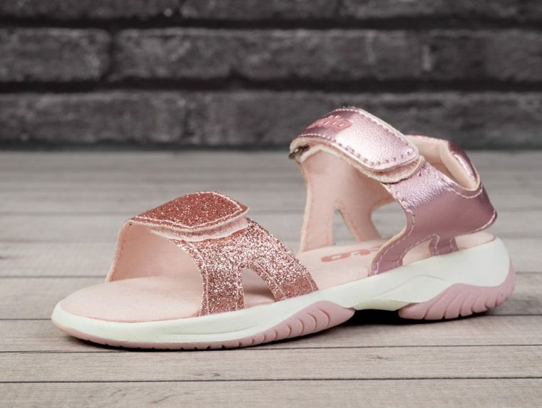 Sandały dziewczęce, różowe, Lotto Isaluba