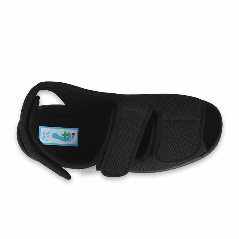 Sandały męskie, zdrowotne, czarne, Dr Orto