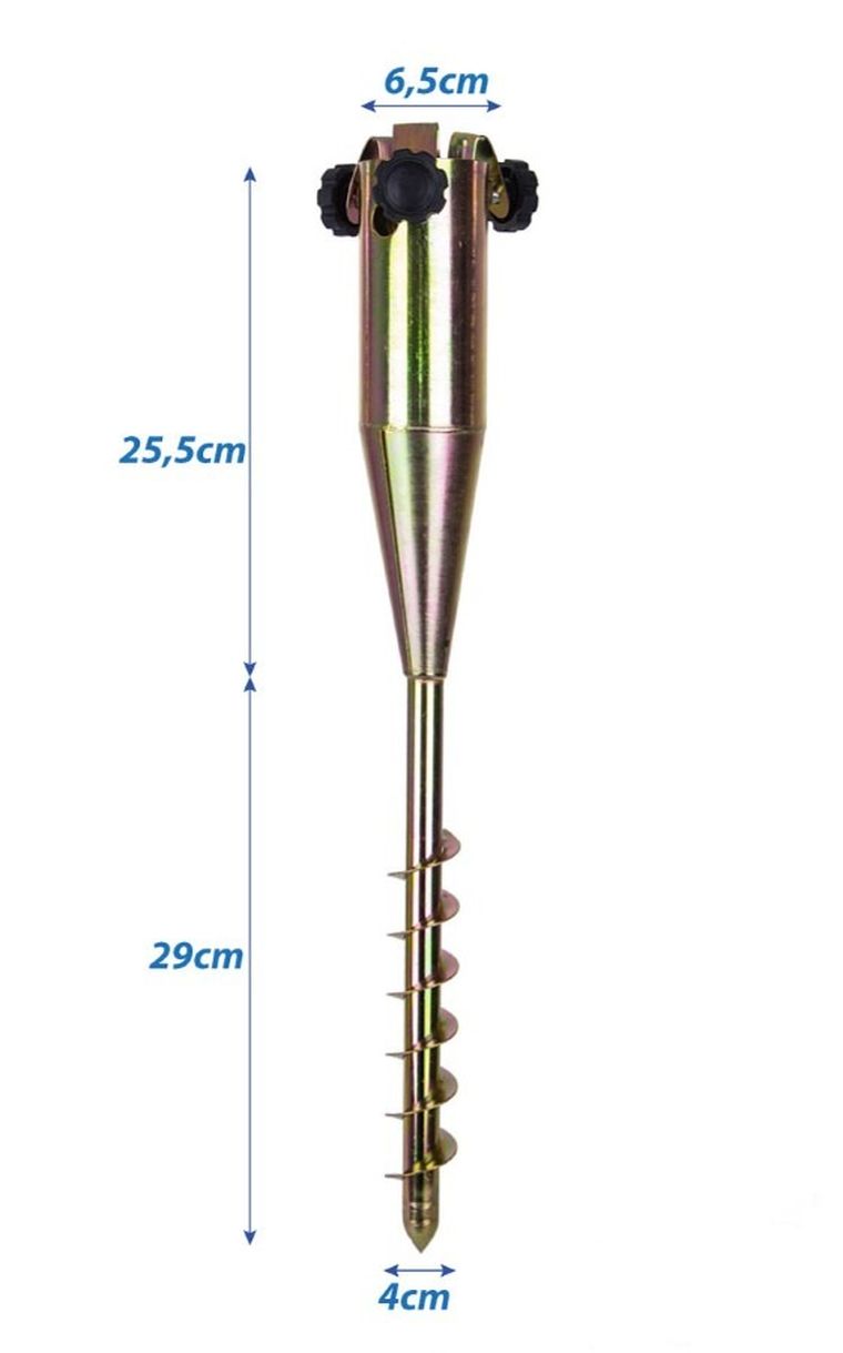 Saska Garden, baza, mocowanie do parasola, metalowa, wkręcana