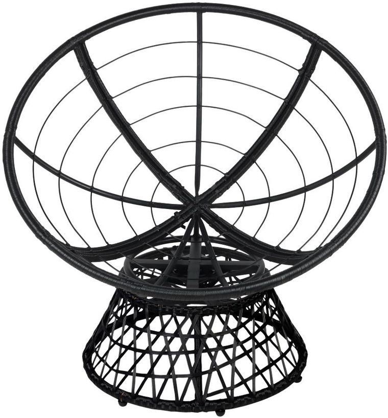 Saska Garden, fotel ogrodowy z poduszką, obrotowy 360 stopni