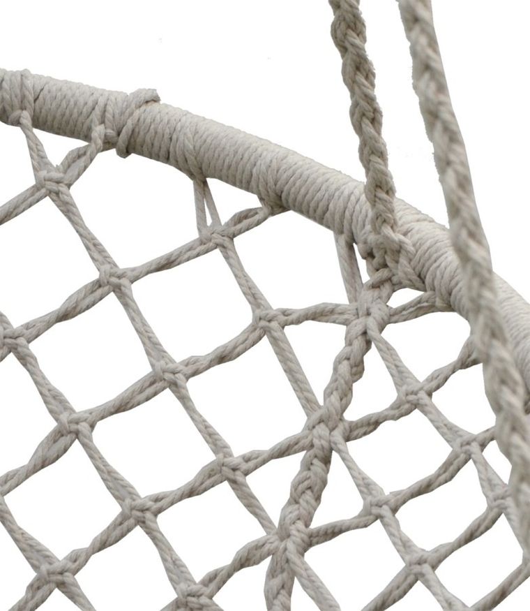 Saska Garden, hamak ażurowy, fotel wiszący, ecru, 80-60 cm