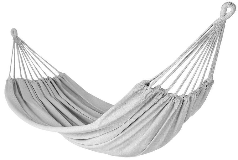 Saska Garden, hamak ogrodowy 1-osobowy, szary z pokrowcem, 200-100 cm