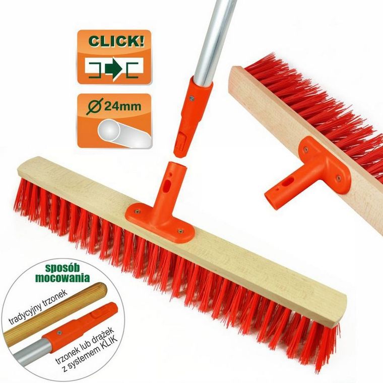 Saska Garden, Klik, szczotka ogrodowa, 60 cm