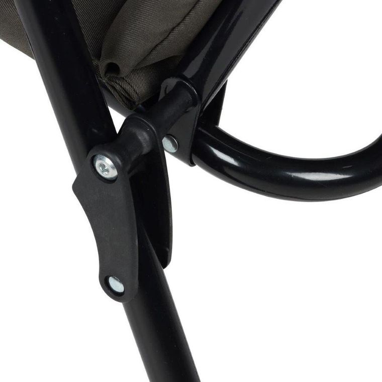 Saska Garden, krzesło ogrodowe składane, szare, 59-66-45/90 cm