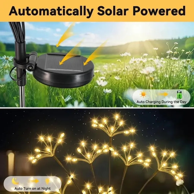 Saska Garden, lampa solarna, dmuchawiec, 60 LED, 72 cm