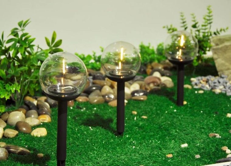 Saska Garden, lampa solarna, kula ozdobna, 10-345 cm