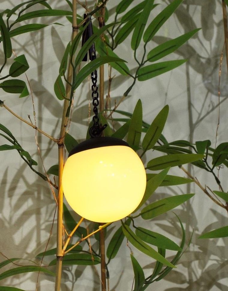 Saska Garden, lampa solarna plastikowa, kula wisząca na klips, 10-30 cm