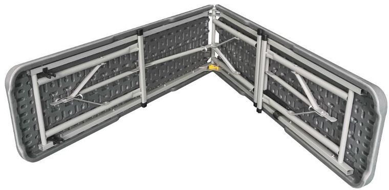 Saska Garden, ławka cateringowa składana, szara, 183-28-43 cm