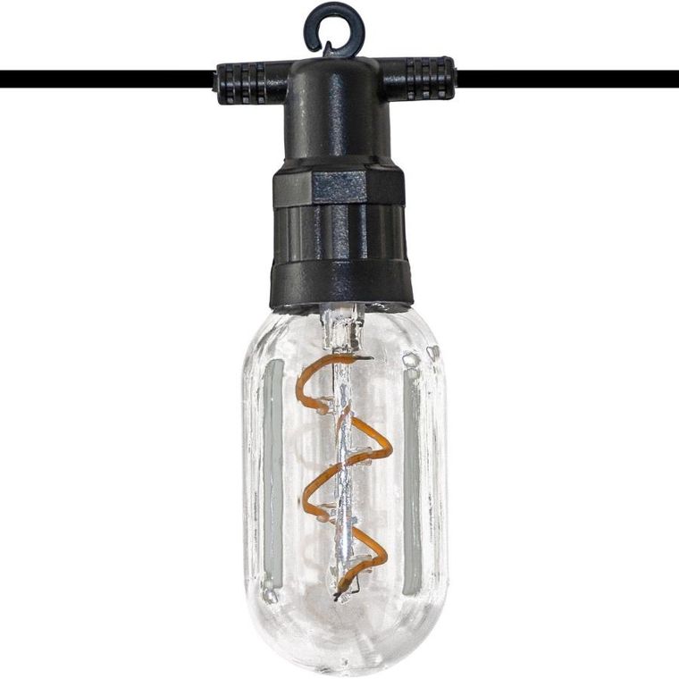 Saska Garden, Party Light, girlanda zewnętrzna, 12 żarówek spiralnych, LED, 6,3m, 230V